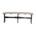 Weatherwood and Black LuxCraft 52 Table Bench