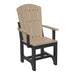 Weatherwood and Black LuxCraft Adirondack Arm Chair