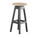 Weatherwood and Black LuxCraft Bar Stool