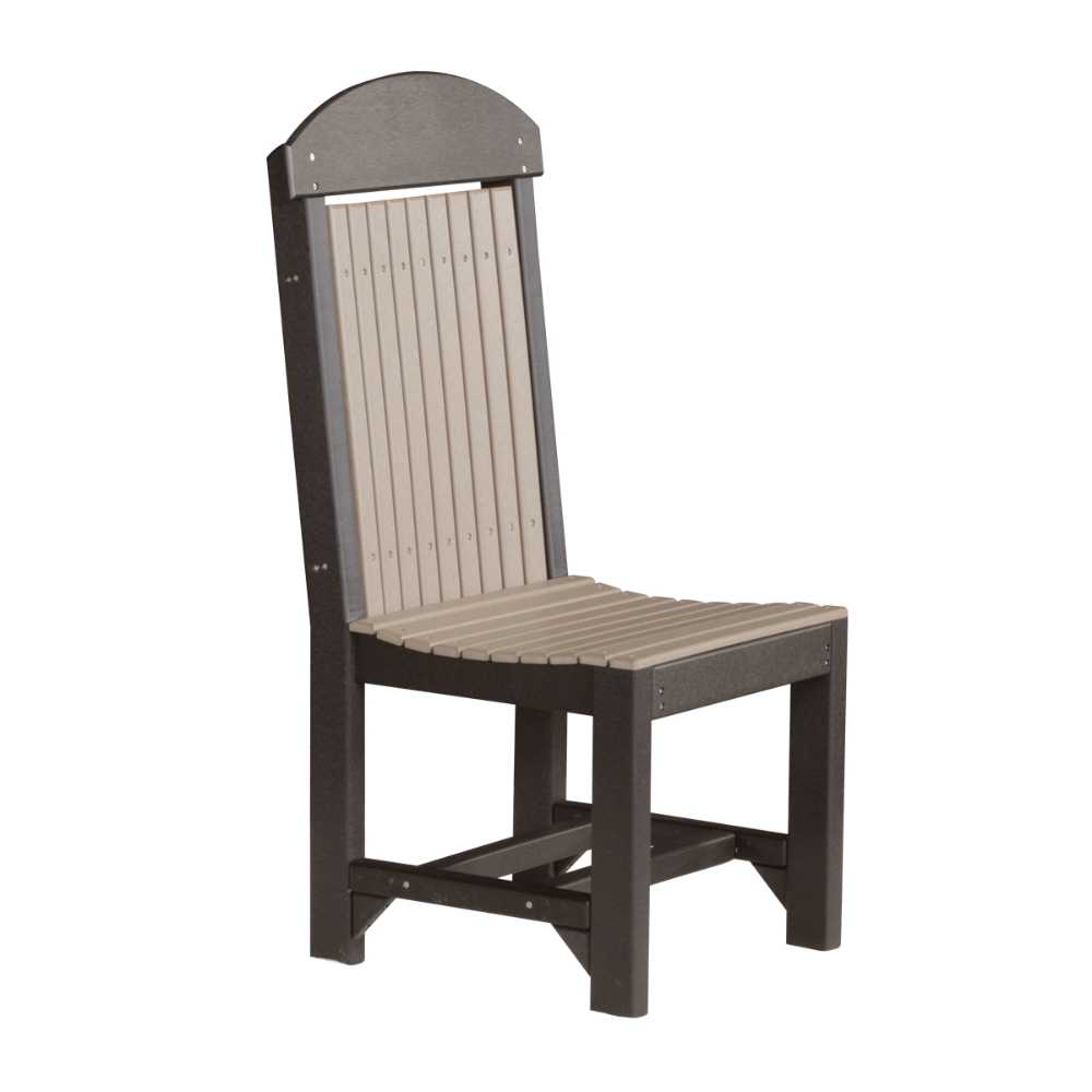 Weatherwood and Black LuxCraft Classic Side Chair