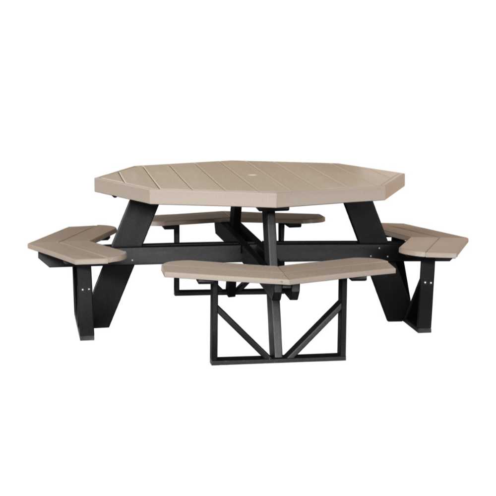 LuxCraft Octagon Picnic Table-Freedom Room