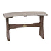 Weatherwood and Chestnut Brown LuxCraft 28 Table Bench