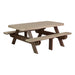 LuxCraft 6' Rectangular Picnic Table-Freedom Room