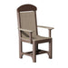 Weatherwood and Chestnut Brown LuxCraft Classic Arm Chair