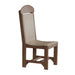 Weatherwood and Chestnut Brown LuxCraft Classic Side Chair