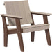 Weatherwood and Chestnut Brown LuxCraft Urban Chat Chair