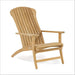 Westminster Teak Adirondack Lounger displayed on a white background with a tall slatted back and angled seat