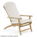 Westminster Teak Adirondack Lounger with canvas-colored cushions shown on a clean white background