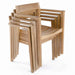 Westminster Teak Horizon 11pc Teak Dining Set is shown with multiple teak armchairs stacked together