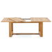 Westminster Teak Horizon 9pcs Teak Dining Set extension table shown partially opened on a plain background, revealing the hidden center leaf used to make the table longer