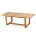 Westminster Teak Horizon 9pcs Teak Dining Set table shown alone on a plain background, featuring a long rectangular teak top and sturdy block-style legs