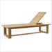 Westminster Teak Horizon High Chaise Lounger with a raised slatted backrest is shown