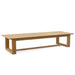 Westminster Teak Horizon High Chaise Lounger without a cushion is shown flat