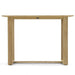 Westminster Teak Horizon Teak Bar Table is shown from the side on a plain background