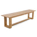 Westminster Teak Horizon Teak Dining Picnic Set featuring a single backless teak bench with a sturdy rectangular frame on a white background