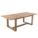 Westminster Teak Horizon Teak Dining Picnic Set rectangular teak table displayed alone, showing its slatted top and strong base design