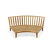 Westminster Teak Kafelonia 6pc Sofa Sectional Set bare teak frame with a curved slatted seat and back design