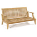 Westminster Teak Laguna Sofa is shown as a bare teak frame with a slatted seat and back