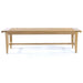 Westminster Teak Laguna Teak Backless Bench is shown from the side on a plain white background