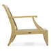 Westminster Teak Laguna Teak Lounge Chair is in a bare side profile on a white background