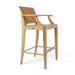 Westminster Teak Somerset Backless Bar Stool shown from another front angle on a white background