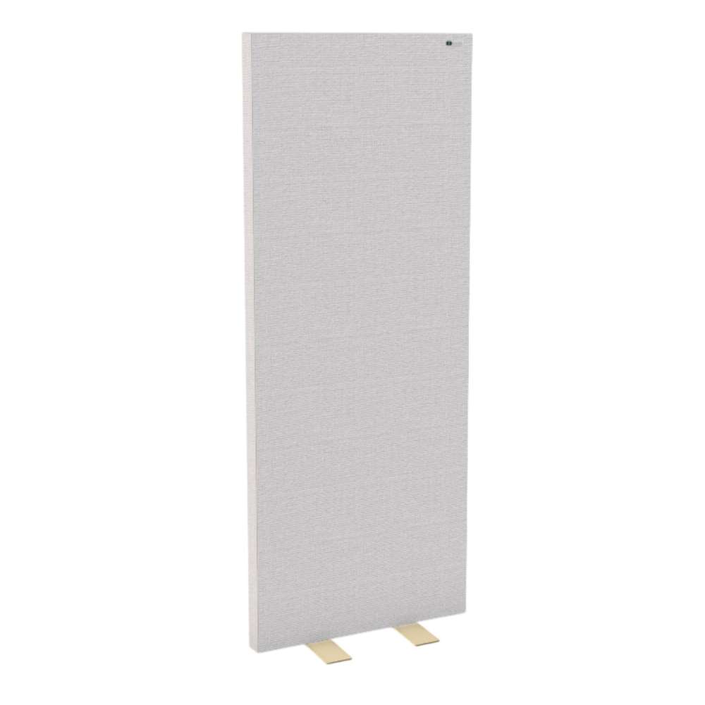 White GIK Acoustics FreeStand Bass Trap Panel in white fabric with metal feet for balanced acoustics