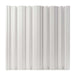 White GIK Acoustics GridFusor™ Diffuser panel with wide vertical channels that help disperse sound evenly throughout a room
