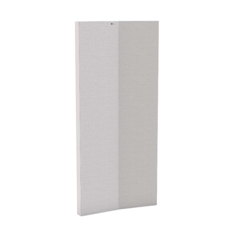 White GIK Acoustics ScreenPanel Vocal Screen white fabric acoustic panel with a clean woven texture and center fold