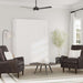 White Inovabed Wall Bed shown closed in a bright living room between two dark armchairs