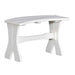 White LuxCraft 28 Table Bench