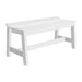 White LuxCraft Cafe Dining Bench 41