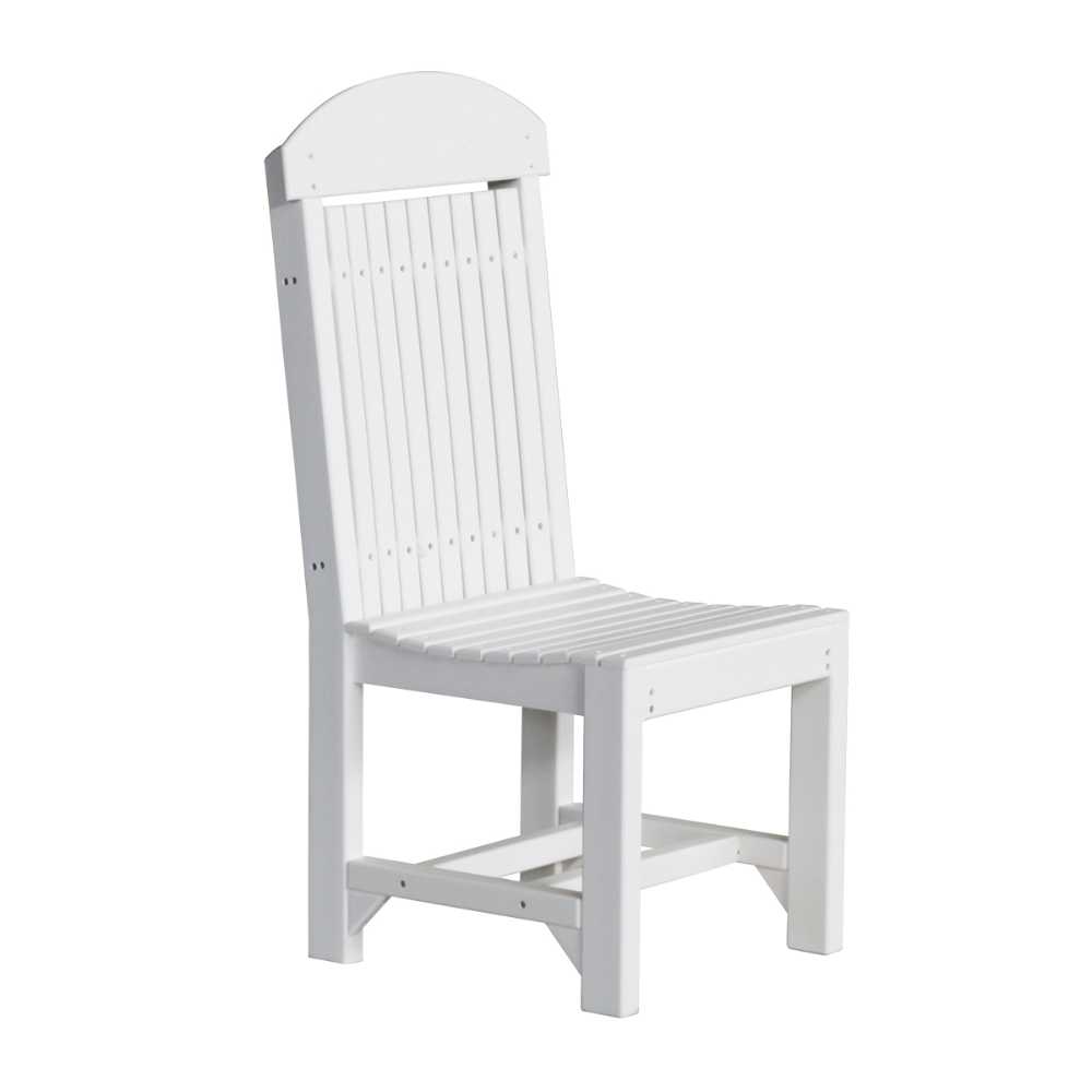 White LuxCraft Classic Side Chair