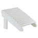 White LuxCraft Deluxe Adirondack Footrest