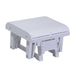 White LuxCraft Glider Footrest