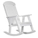 White LuxCraft Porch Rocker