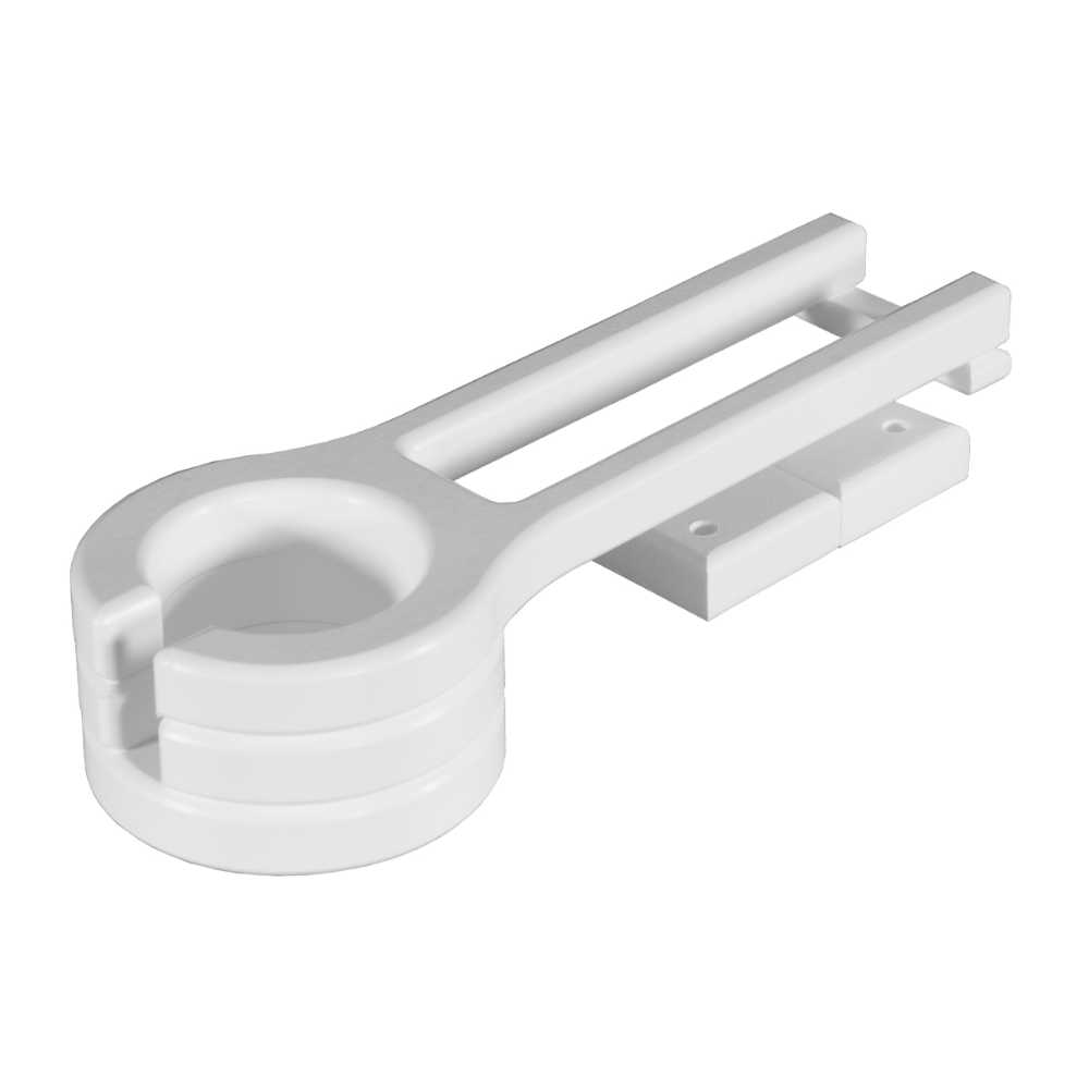 White LuxCraft Slideout Cup Holder