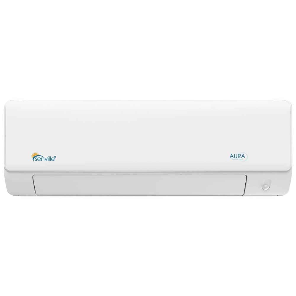 White indoor wall-mounted unit of the Senville 6000 BTU Mini Split Air Conditioner - Heat Pump - SENA06HF