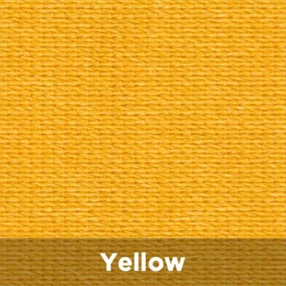 Yellow Tenshon Right Triangle Shade Sail fabric color swatch in a bright yellow shade with a textured woven pattern