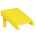 Yellow LuxCraft Deluxe Adirondack Footrest