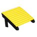 Yellow and Black LuxCraft Deluxe Adirondack Footrest