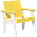 Yellow and White LuxCraft Urban Chat Chair