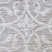 Zoomed-in section reveals the elegant scroll pattern of Couristan Monaco Indoor/Outdoor Rug - Summer Quay/Cocoa Natural