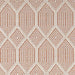 Zoomed-in view of Couristan Liguria Indoor/Outdoor Rug - Rapallo/Umber highlights the sharp diamond shapes and alternating umber and ivory threads