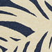 Zoomed-in shot of the Couristan Covington Indoor/Outdoor Rug - Palms/Navy shows the raised loop texture and high-contrast design