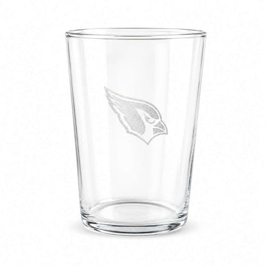 Arizona Cardinals Crate & Barrel Bodega 17oz Highball Glass, Set of 4 with clear glass and team logo