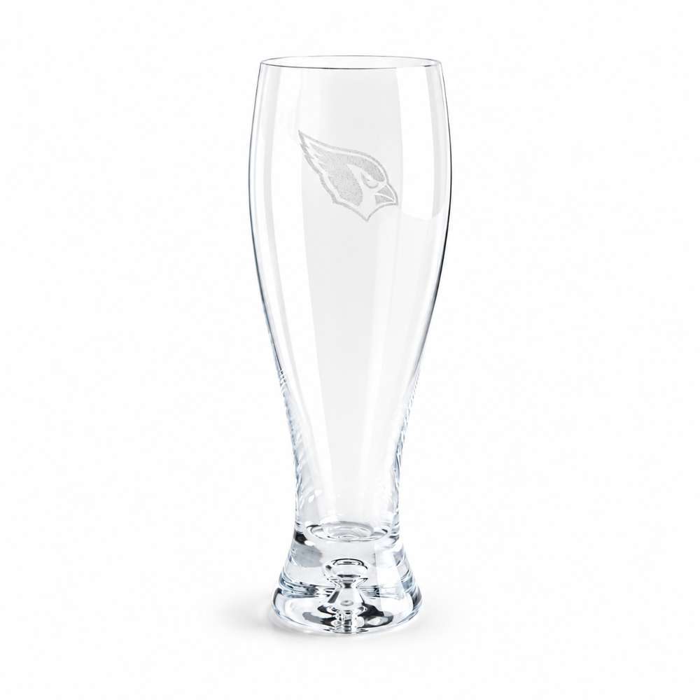 Arizona Cardinals Crate & Barrel Direction 17oz Hand-Blown Pilsner Beer Glass, Set of 4 hand-blown glass with team logo