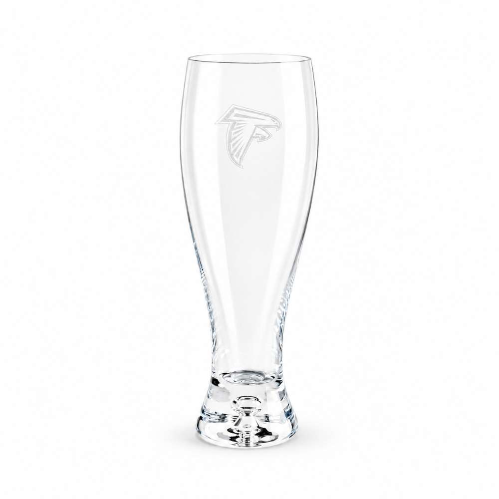 Atlanta Falcons Crate & Barrel Direction 17oz Hand-Blown Pilsner Beer Glass, Set of 4 hand-blown glass with team logo