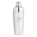 Atlanta Falcons Crate & Barrel Easton Stainless Steel Cocktail Shaker with polished stainless steel and team logo design