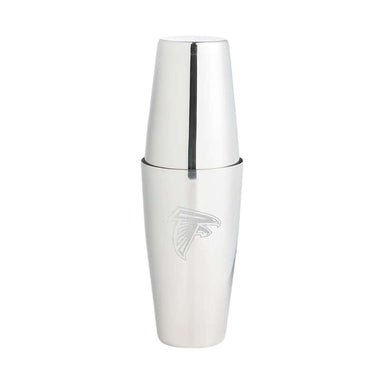Atlanta Falcons Crate & Barrel Stainless Steel Boston Shaker with polished stainless steel finish