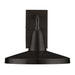 Black Crate & Barrel Mariner Outdoor Wall Sconce in a straight-on front view of the matte black fixture